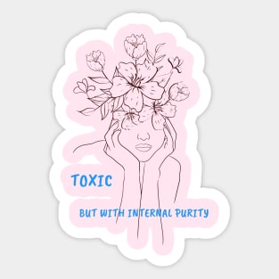 Toxic woman Sticker